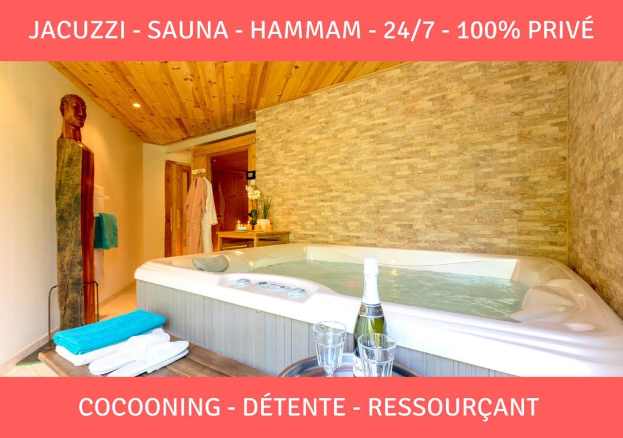 Sauna - Jacuzzi - 100% Prive - L'Estantada Linxe Ngoại thất bức ảnh